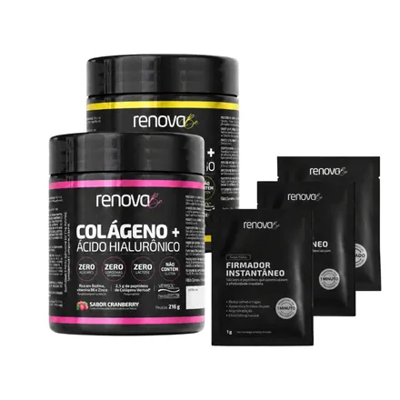 Kit 2 Colágenos Verisol Renova Be + Sachês Sérum Firmador