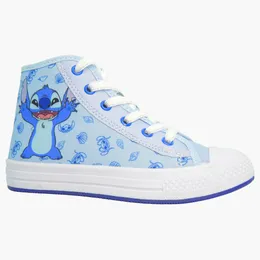Tênis Infantil Stitch Botinha Estampado Divertido Escola Passeio Disney Original