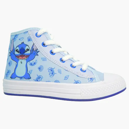Tênis Infantil Stitch Botinha Estampado Divertido Escola Passeio Disney Original