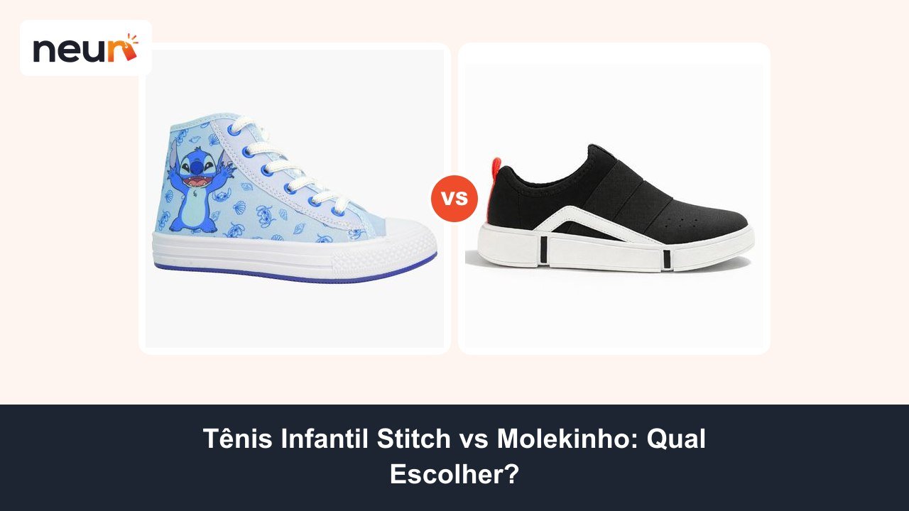 Tênis Infantil Stitch vs Molekinho: Qual Escolher?